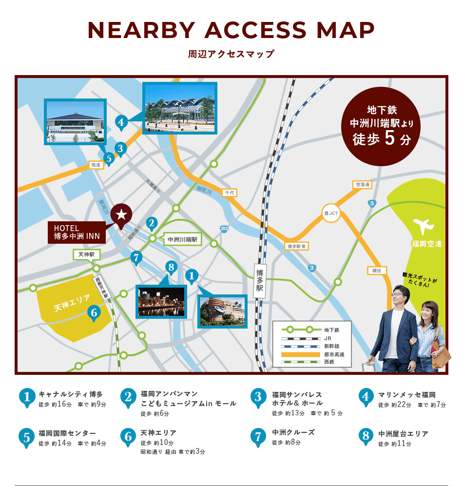 NEARBY ACCESS MAP 周辺アクセスマップ